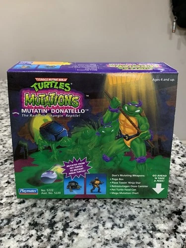 Vintage 1992 Mutatin' Donatello Figure TMNT Mutations Playmates Toys NEW SEALED