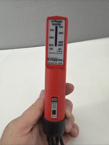 Knopp Inc K60 Voltage Tester 120v -600v AC DC - Tested Good
