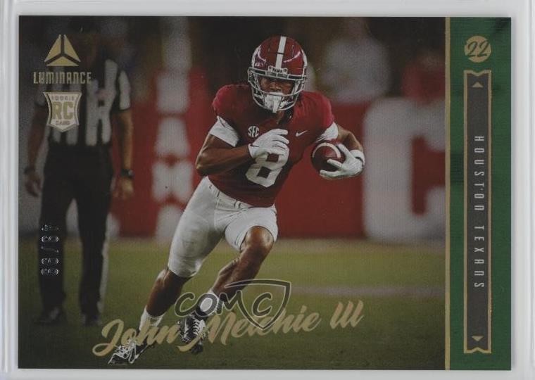 2022 Panini Luminance Rookie Green 49/99 John Metchie III #193 Rookie RC 3hd
