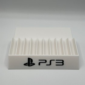 PS3 Game Storage Rack Stand PlayStation 3 Disc Holder Organizer Display 3D