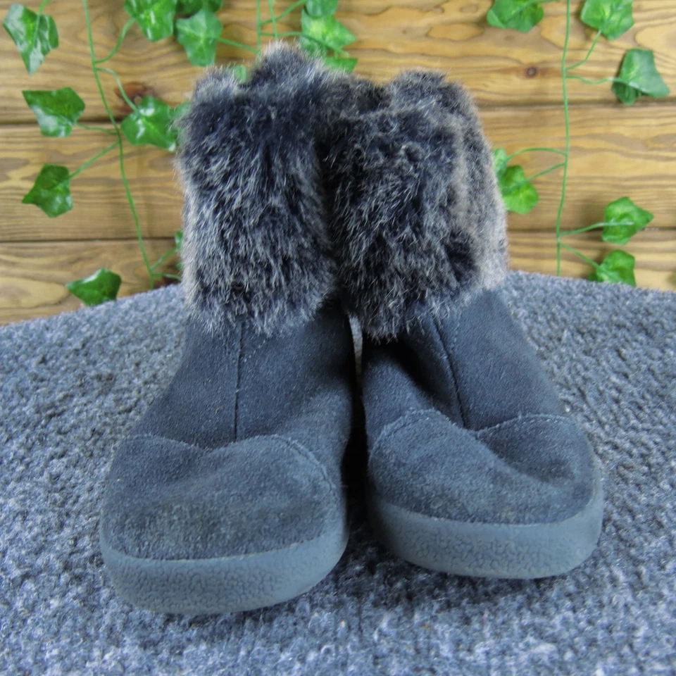 Toms ребенка ясельного возраста 7 серый искусственной замши искусственного меха с подкладкой ботильоны теплый уютный зимняя обувь - Изображение 2 из 4