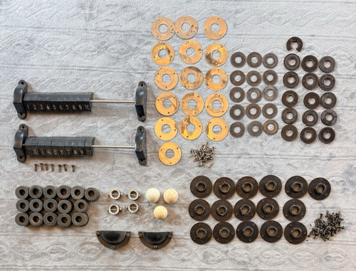 Vintage 70s Tournament Soccer Foosball Parts Lot TS Bushings Scoring Units OEM