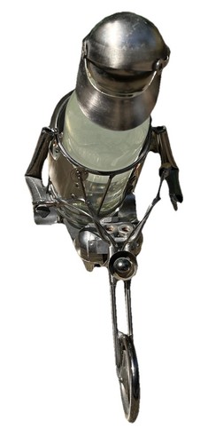 BRUBAKER HOG MOTORRAD CHOPPER WEINFLASCHE SKULPTUR HALTER 12”T x 15,5”L x 6”B - Bild 3 von 14