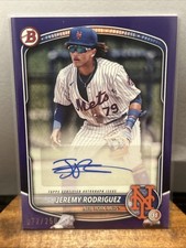 2025 Bowman - Paper Prospect Autographs Jeremy Rodriguez #BPA-JR Purple /250 