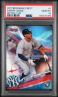 2017 BOWMAN'S BEST REFRACTOR #1 AARON JUDGE ROOKIE RC PSA 10