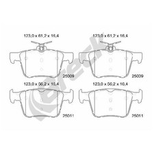 Satz Bremsbeläge Bremsklötze hinten für VW Arteon 3H7 3H9 Atlas CA1 | 2624405
