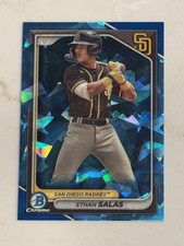 Ethan Salas 2024 Bowman Chrome Blue Sapphire #BCP-102 -Padres
