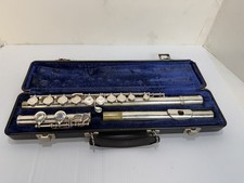 Gemeinhardt Flute Model F-200 CS  Made in USA  Silver-Plated  Case Included