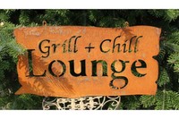 Rostschild Grill & Chill Lounge Groß Dekoschild Gartendeko Landhausstil