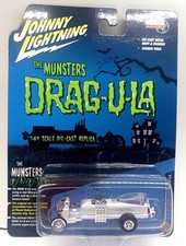 Drag-U-La The Munsters Replica coffin Johnny Lightning chase car diecast 1/64