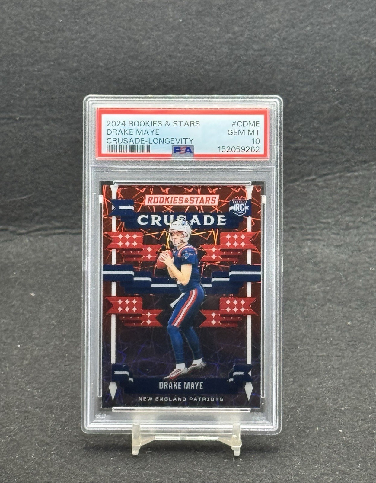 Drake Maye Panini Rookies & Stars Crusade #CDME Longevity