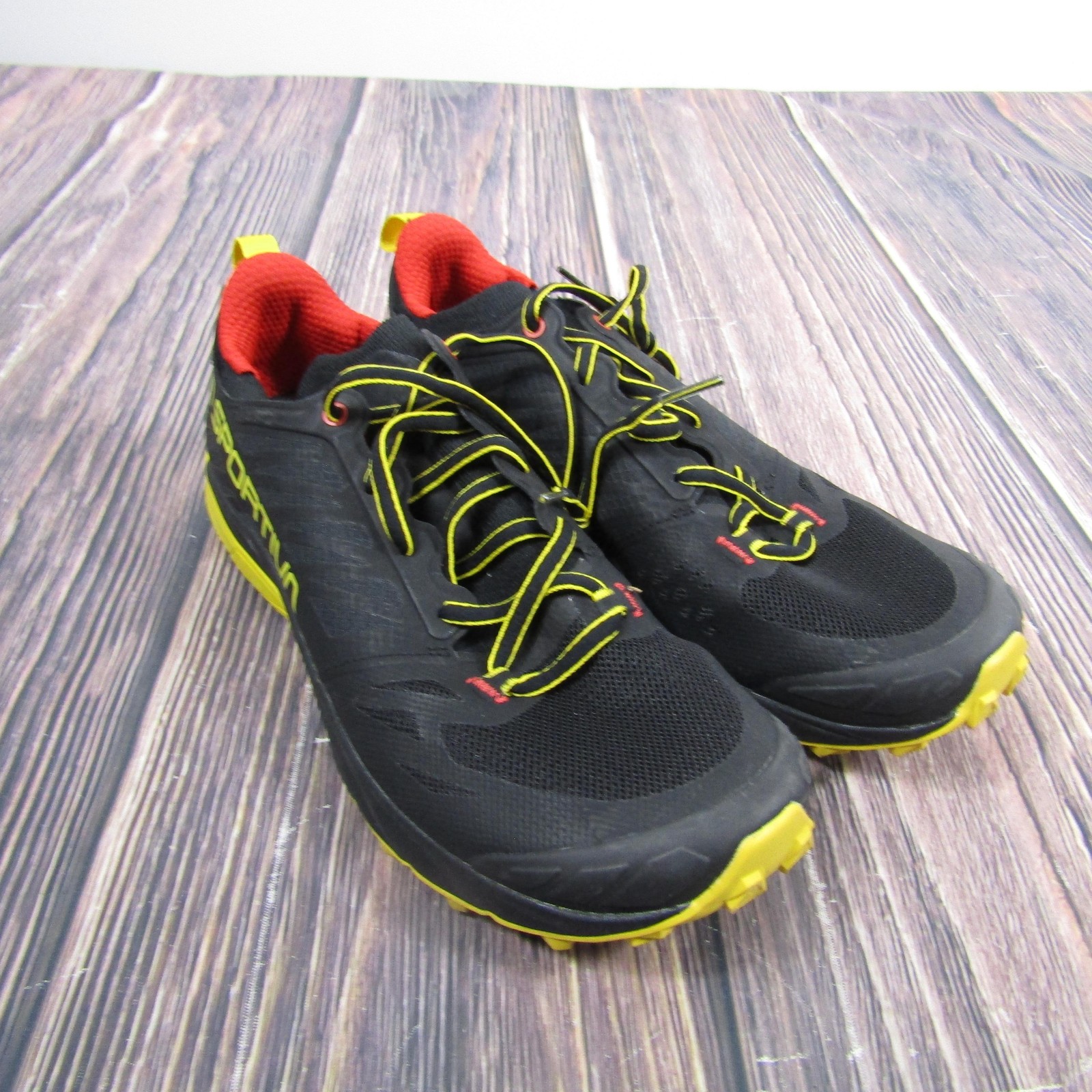 Zapatos La Sportiva Kaptiva para Hombre Talla 8 Negro Rojo Amarillo Trail Running 2037-C
