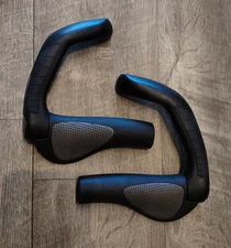 Ergon GP5 Ergonomic Handlebar Grips Bar Ends Bike Pair Large Lock-On Black
