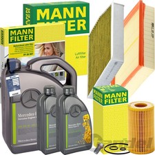 MANN INSPEKTIONSPAKET passend für MERCEDES W176 W246 180-220d+ORIGINAL 5W-30 ÖL MANN INSPEKTIONSPAKET passend für MERCEDES W176 W246 180-220d+ORIGINAL 5W-30 ÖL