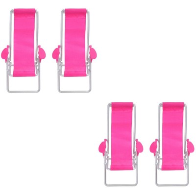  2 PCS Strandliegen Klappbar Mini Strandkorb Deko -Stühle Strandstuhlmodell