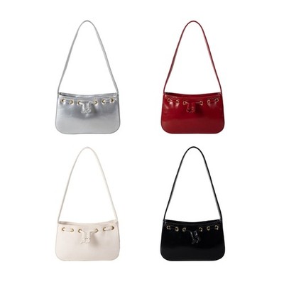 Solid Color Armpit Bag for Women Simple Shoulder Bag Trendy Handbag and Purse