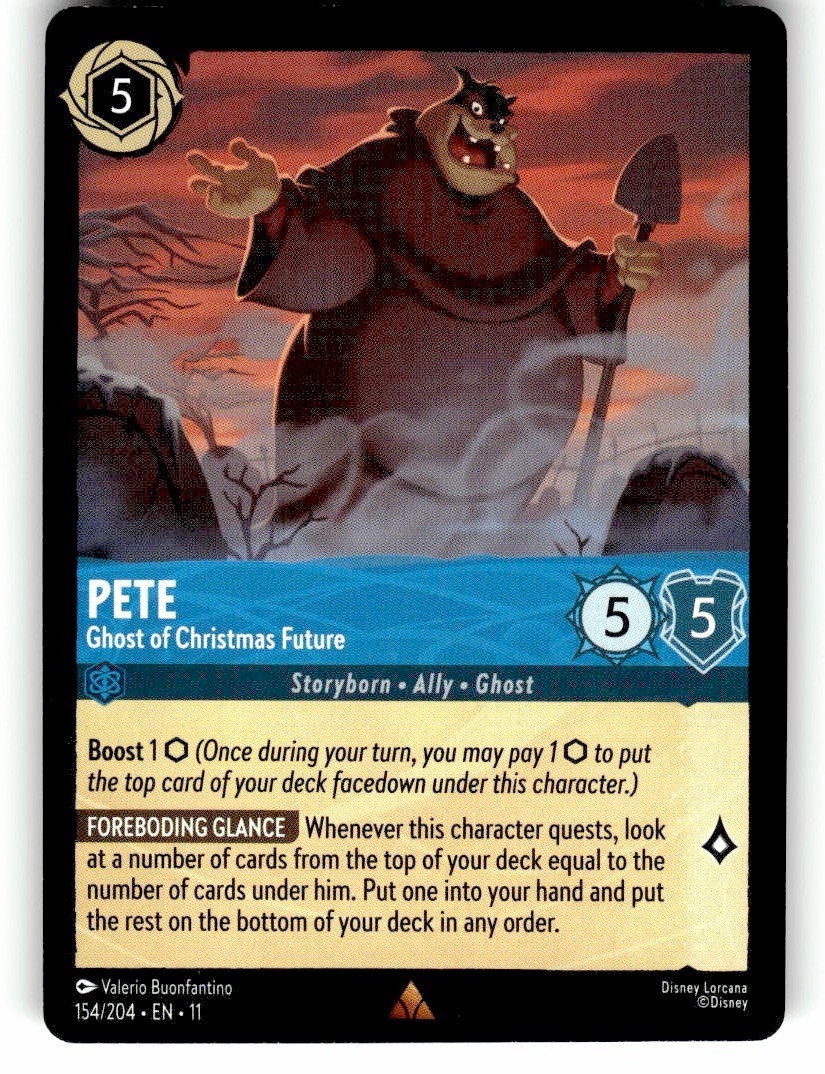 Pete #154/204 Disney Lorcana Winterspell Rare NM