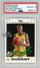 Kevin Durant 2007-08 Topps White Autograph Rookie Card #2 PSA/DNA 10 (Green)