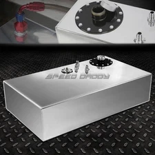 17 GALLON/64L TOP-FEED ALUMINUM RACING/DRIFT FUEL CELL GAS TANK+CAP+LEVEL SENDER