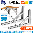 <!--F#f_0-->Folding Table Bracket Stainless Steel 150KG Wall Shelf Bench Heavy Duty 2PCS AU<!--F/-->