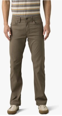 Prana Brion Pants Men's 40x32 Mud Slim Fit Outdoor Hiking M4BN32312 Gorpcore