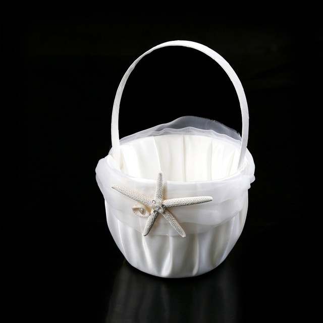 beach flower girl basket