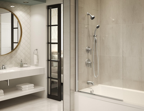 S-6702-1.5-TRM-STN Identity Einhand 1-Spray Wanne und Dusche Wasserhahn Verkleidung in - Bild 2 von 4