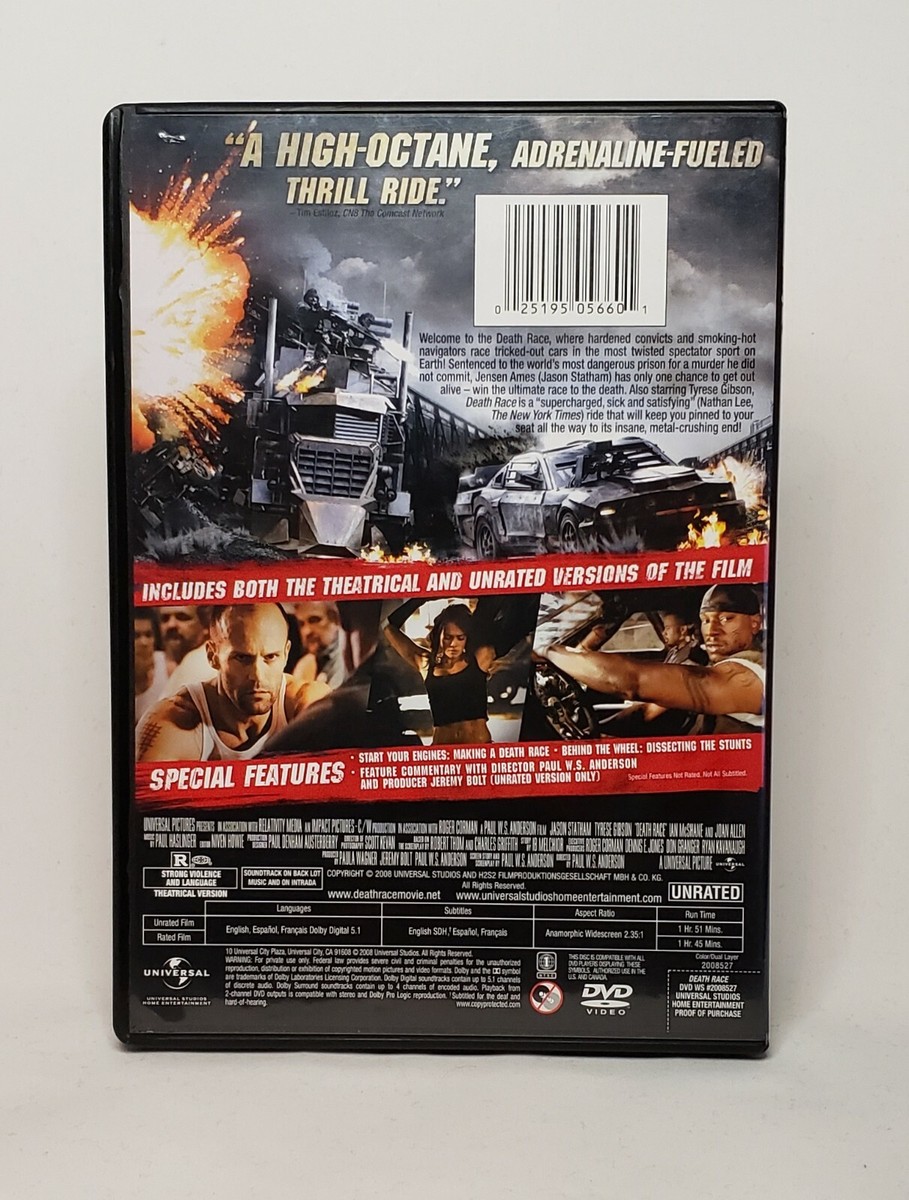 Death Race (DVD, 2008) Action & Adventure | eBay
