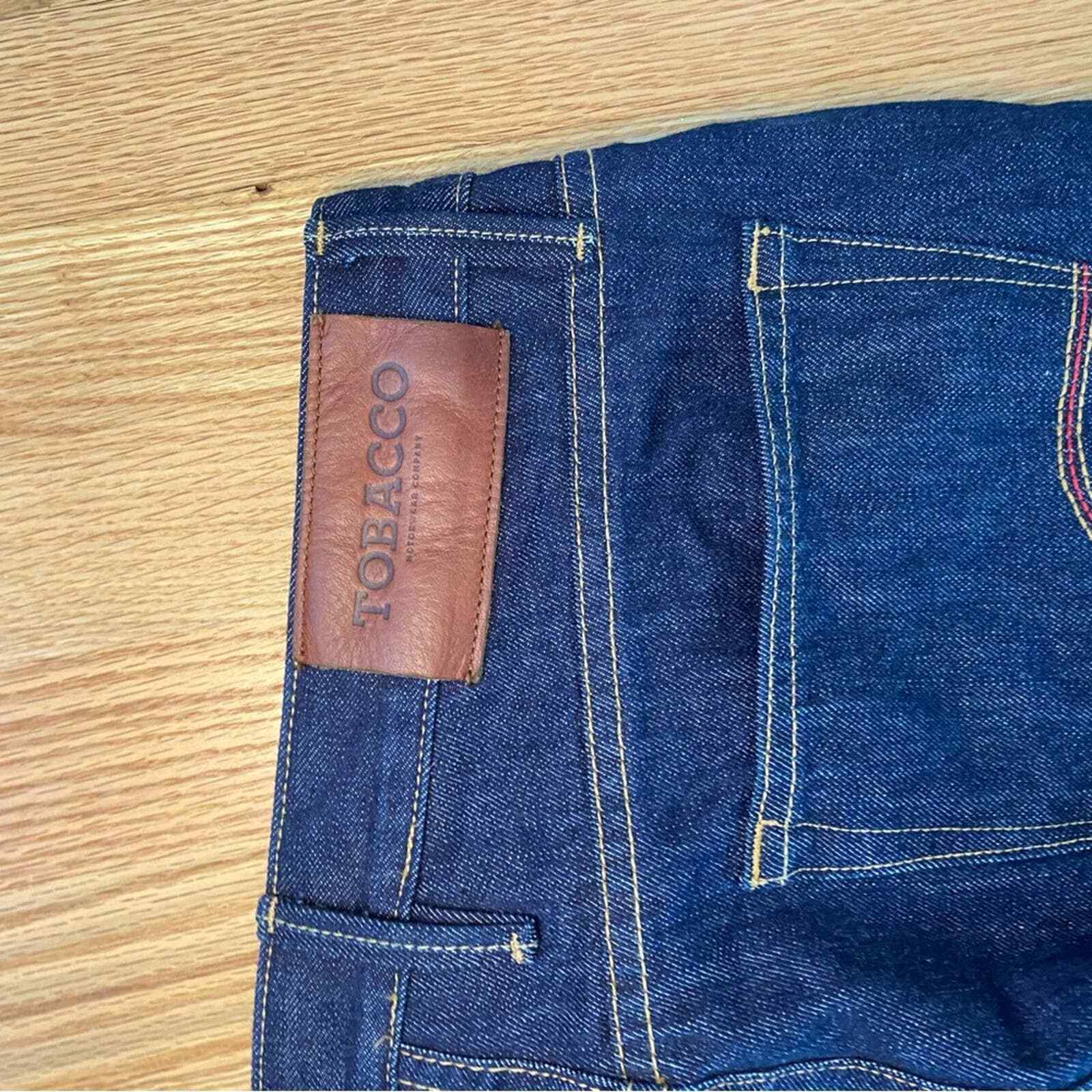 Tobacco motorwear company dark wash Size 34 blue jeans