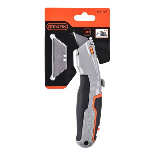 TACTIX Heavy Duty Messer mit Schiebeklinge Cuttermesser für Trapezklingen SK2 - Bild 4 von 5