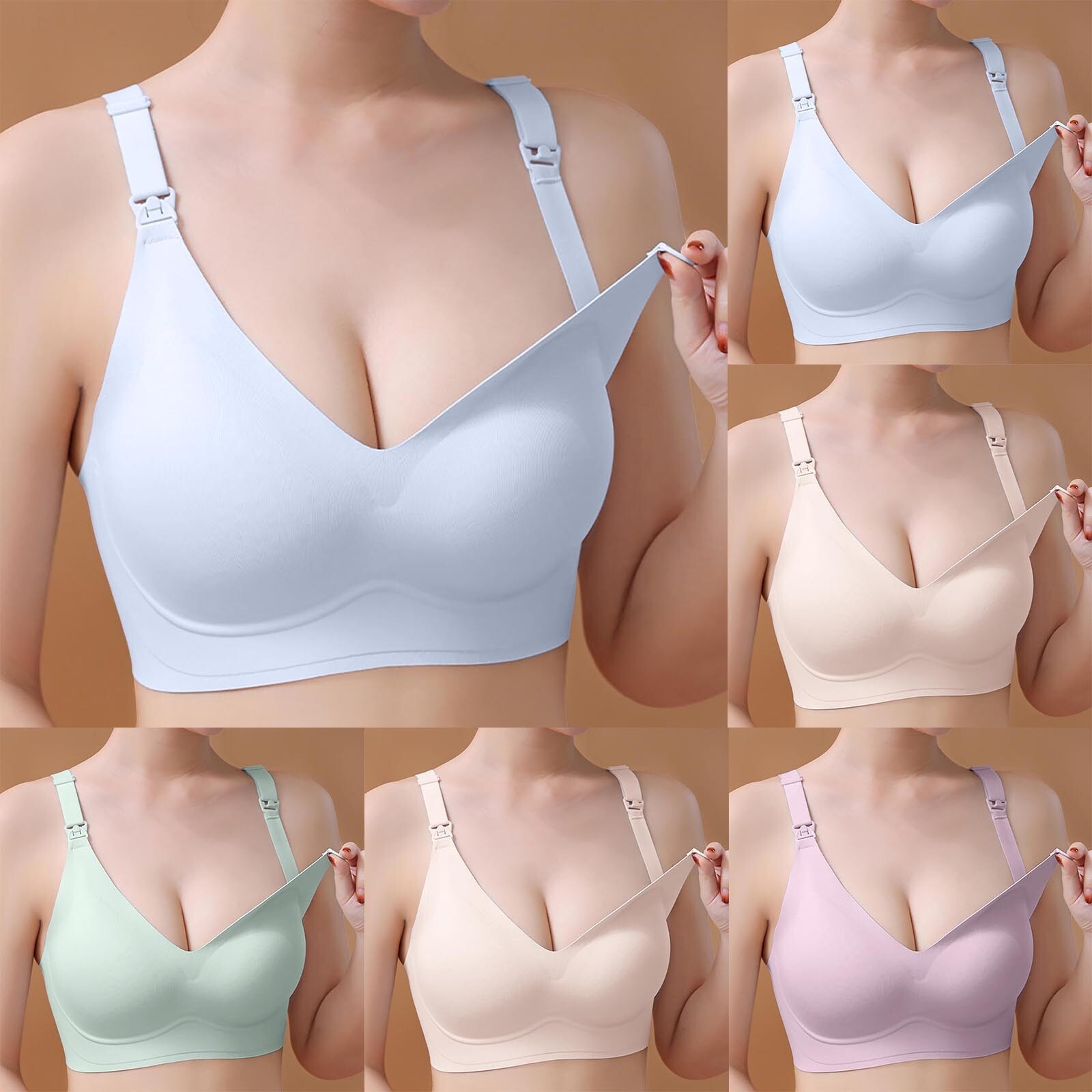 Women's Comfortable And Sexy Transparent Shoulder Strap Cordless Backless