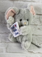 Vintage 7 Russ Berrie Mouse Plush Get Well Soon Stuffed Animal Toy