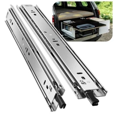 1 Pair Heavy Duty Drawer Slides with Lock 12 14 16 18 20 22 24 26 28 30 32 34...