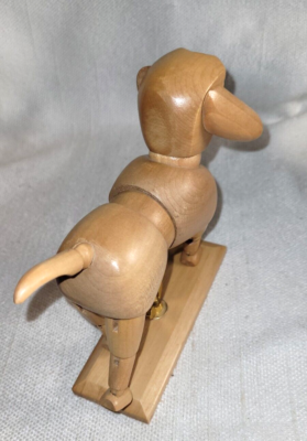 WOODEN JOINTED POSEABLE DOG DRAWING ART ARTISTS' MANNEQUIN | eBay