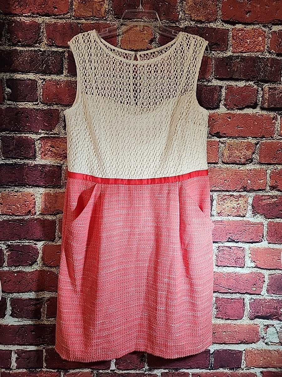 Gorgeous STUDIO ONE New York Cream LACE Red Women Size 18 Sleeveless Dress C97 Gorgeous STUDIO ONE New York Cream LACE Red Women Size 18 Sleeveless Dress C97