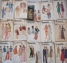 Vintage Sewing Patterns 60s & 70s Dresses Ski...