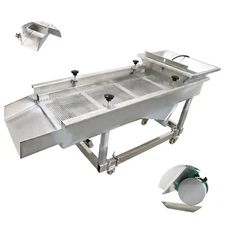 8MM Vibrating Screen 150W Powered Screening Shaker Linear Type Stainless 220V