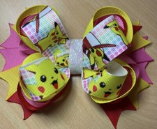 Pokeman Pikachu Inspired Hair Bow