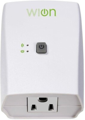 WiOn 50050 Indoor Wi-Fi Outlet Wireless Programmable with smartphone New