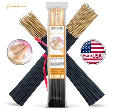 SANDALWOOD Incense Sticks 11'' Bulk Pack Wholesale Hand Dipped Lot