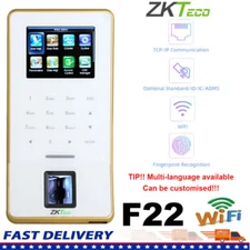 ZKteco F22 Wifi TCP/IP Fingerprint System Access Control Time Attendance System