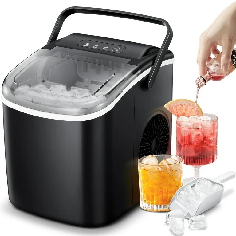 Kassair Portable Ice Maker Machine  with Ice Scoop-image