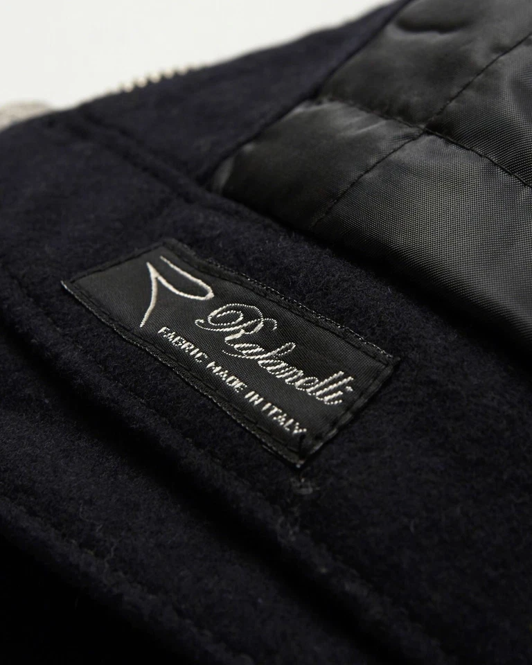 Men's Abercrombie A&F  Wool Jacket Made In ITALY Dark Navy Large - Brand New - Image 2 of 2