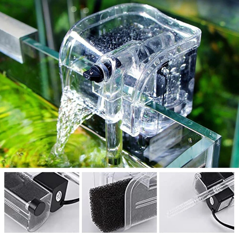 Picture of 3in 1 Aquarium Water Filter Fish Tank Oxygen Pump External Oxygen Mute ...