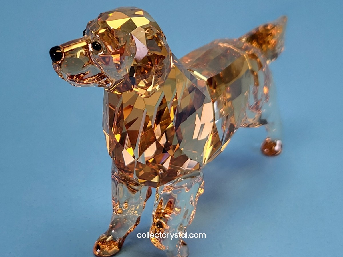Swarovski Golden Retriever Mother Dog and PUP 1142823 24 & 25 MIB