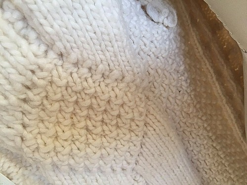 Swedish Hand Knit Sweater (Cardigan) with Swedish 100% Wool, very light and warm - Picture 7 of 10