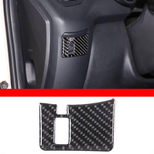 Car Headlight Switch Frame Trim Carbon Fiber Cover Kit For Kia Soul 2009-2013 - Picture 21 of 21