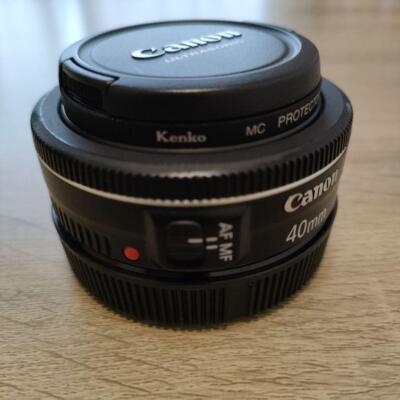 CANON EF 40mm f/2.8 STM Pancake AF Lens Camera Pre-Cleaned JAPAN w