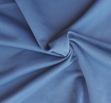 Cotton Poly French Terry Knit Fabric by the Yard Placid Blue 4/21