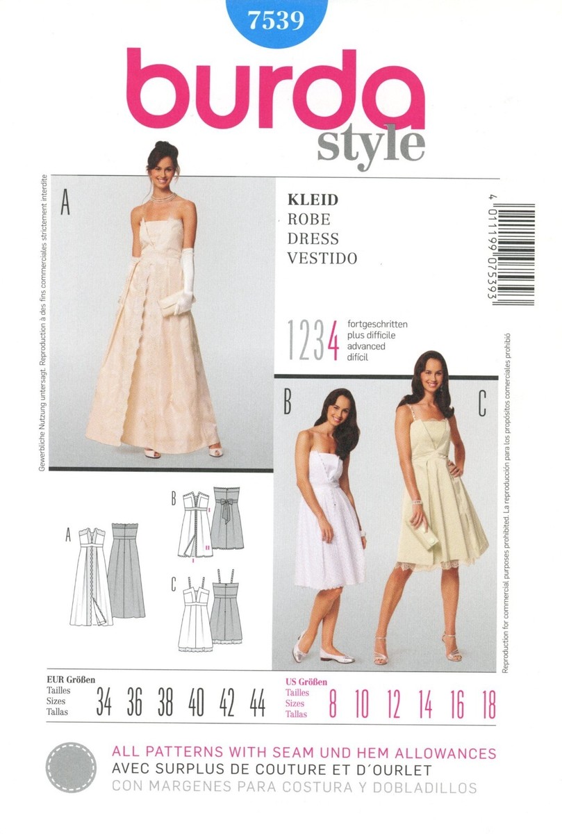 burda formal dress patterns Polyester Dress 111 | Burda Style 03/26